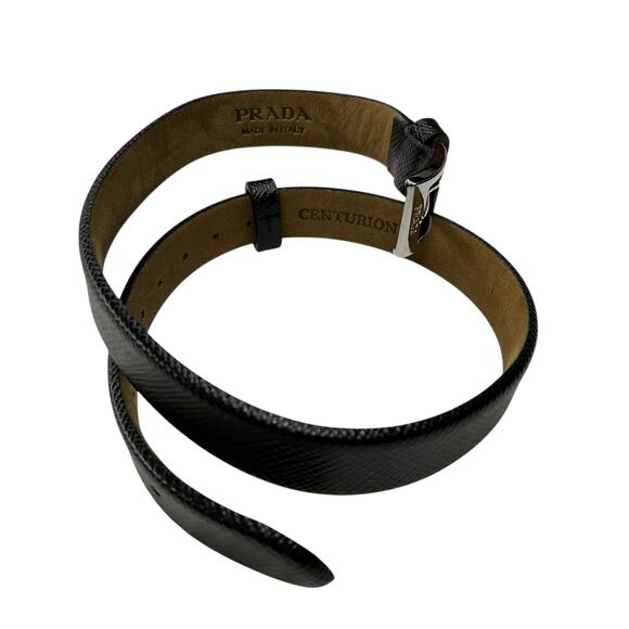 967. Prada black Leather Bracelet - Picture 3 of 3